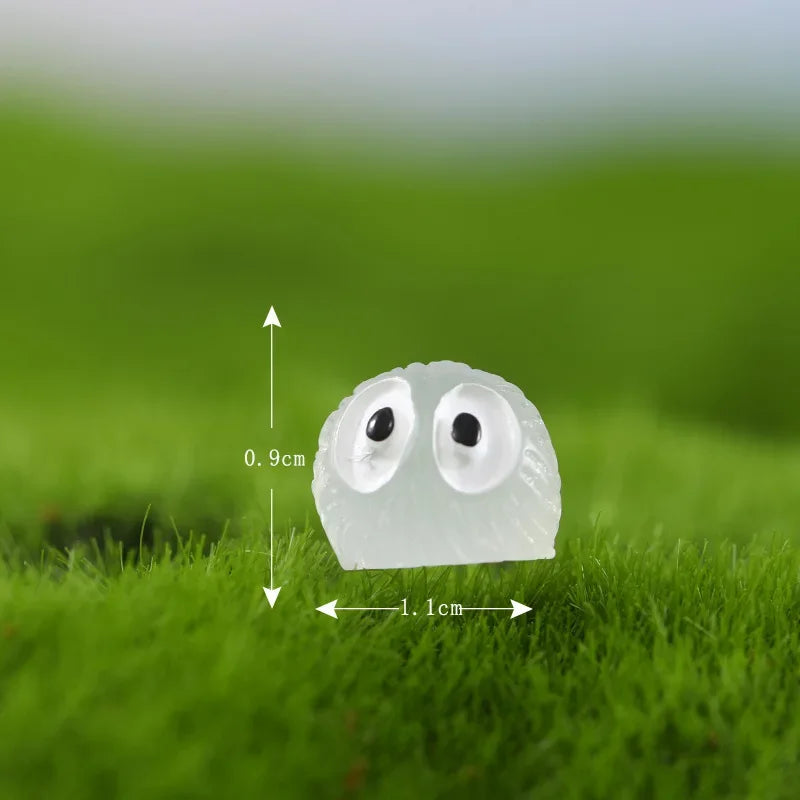 20Pcs Luminous Mini Figurines – Glowing Briquettes, Elfs, Black Ball & Duck for Fairy Garden Home Decor