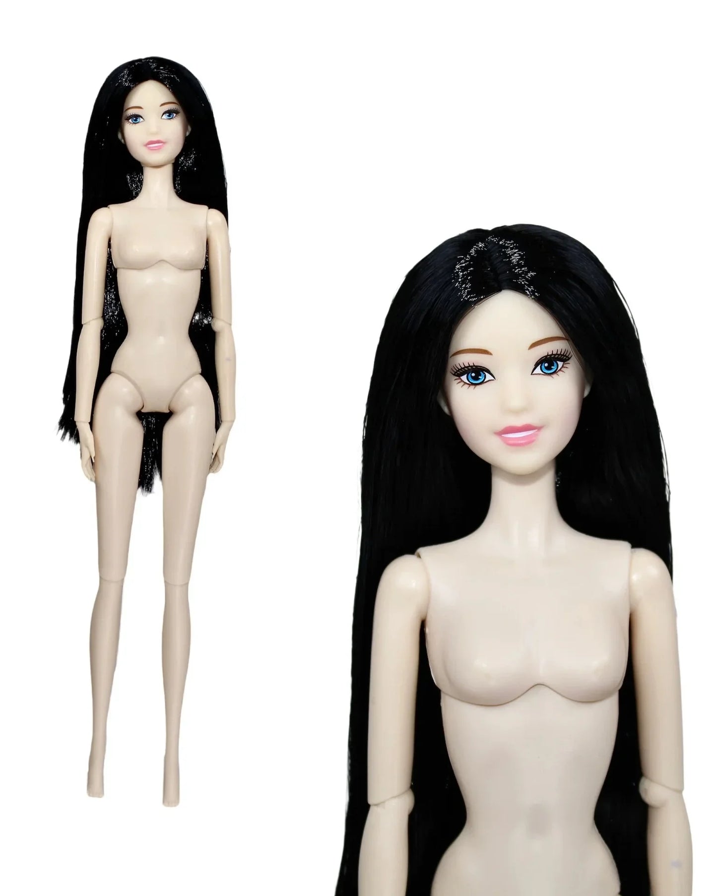 32cm Supermodel BJD Doll — Nude Fashion Princess with 12 Movable Joints, 1/6 Dress-Up Toy Limited Edition Gift