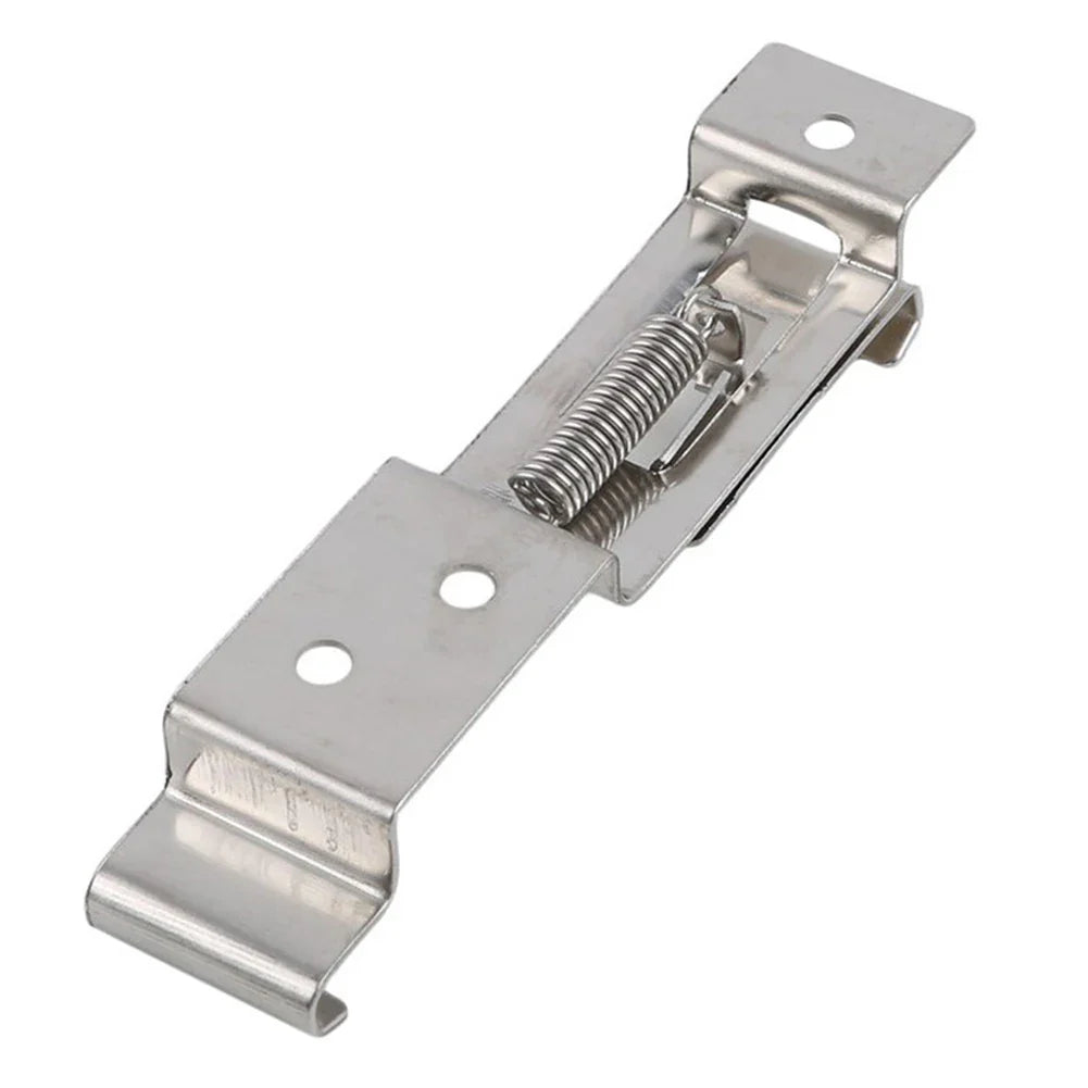 2Pcs Metal Frame Number Plate Clips | Anti-theft Spring Holder for Trucks, Cars, and Trailers | Rectangle Design