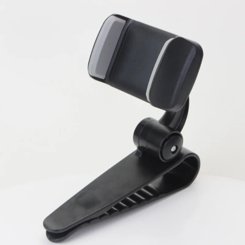 Car Sun Visor Phone Holder - 360° Rotating Universal Navigation Mount Clip