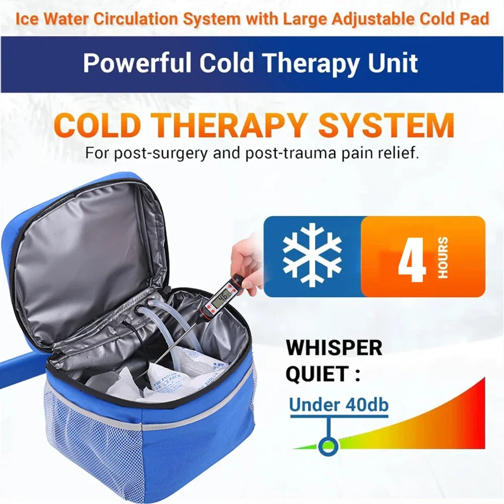 Knee Cryotherapy Ice Machine — Cold Therapy Cuff with Compression for Pain Relief