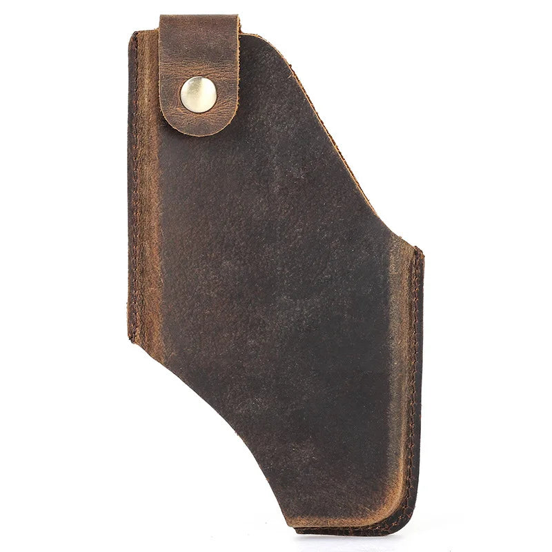 Men’s Leather Waist Bag – Phone Holster Pouch Wallet for 6.7" Smartphones