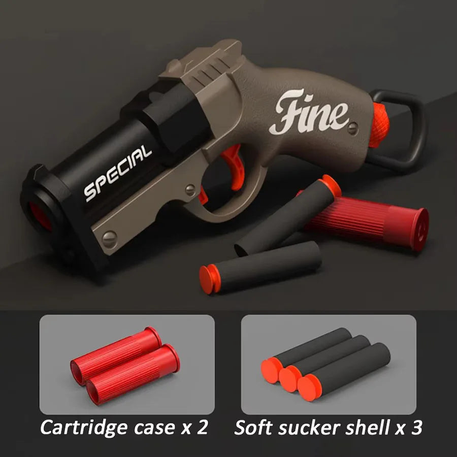 Mini S686 Soft Bullet Launcher Toy Gun – Airsoft Foam Bullet Blaster for Kids, Outdoor Pistol Weapon