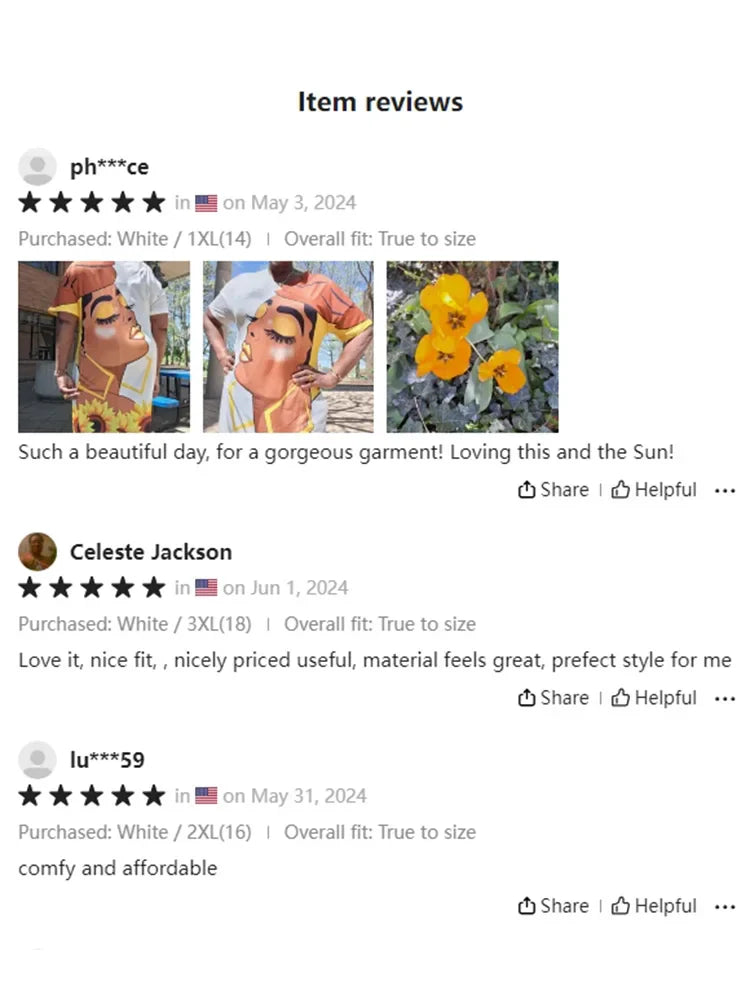 Plus Size Women’s Cartoon & Floral Print Dress – Casual V-Neck Short Sleeve Spring & Summer Outfit