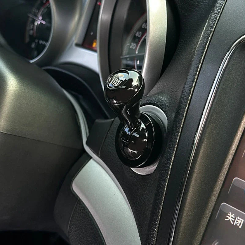 Car Start Button Cover – Rocker Style Automotive Interior Accessory, Retro Joystick Decoration, Universal Car Gift