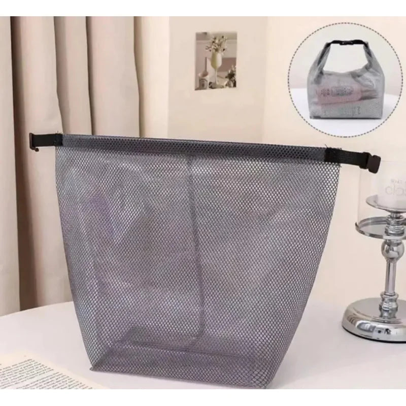 Waterproof Drawstring Storage Bag - Large Capacity Unisex Travel, Gym & Toiletry Organizer