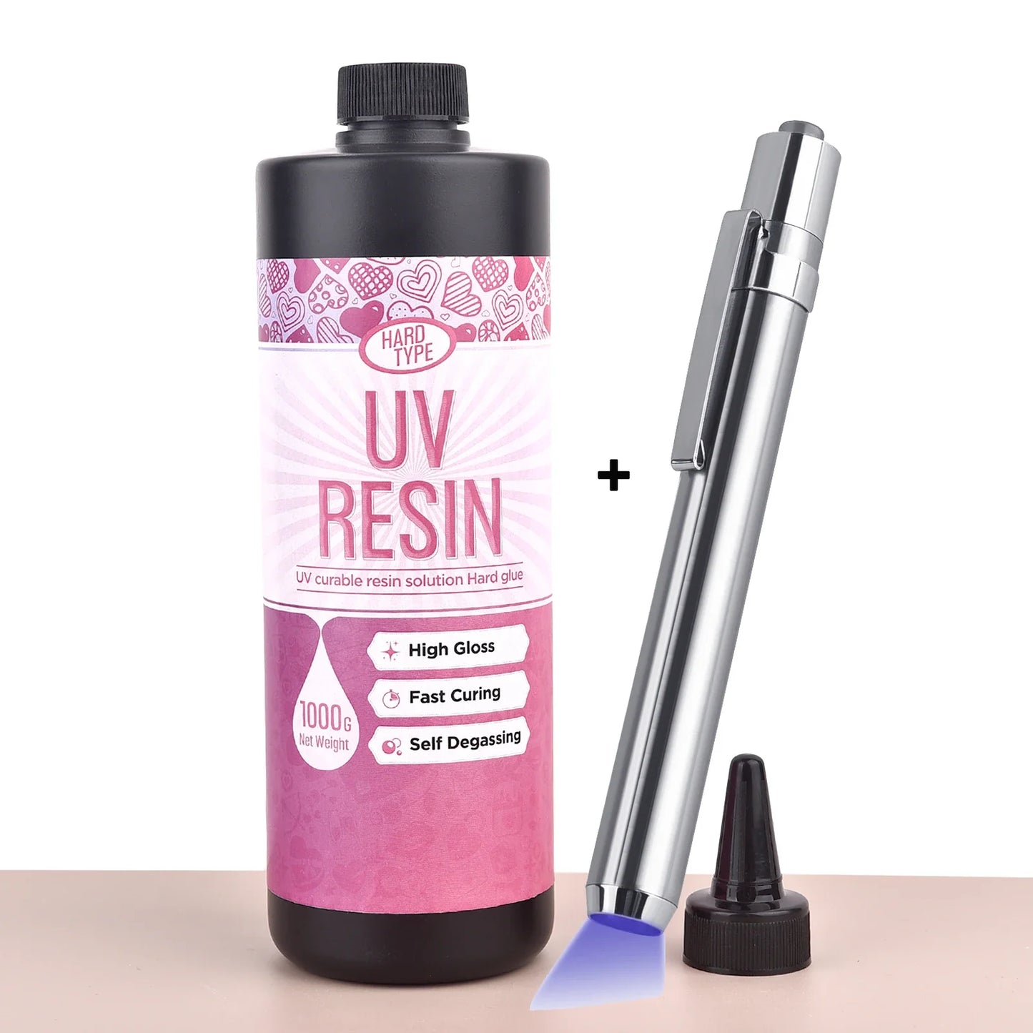 UV Epoxy Resin Glue - High Transparency Fast Drying Hard Resin Adhesive for DIY Jewelry Making & Craft Decor 20g/50g/100g