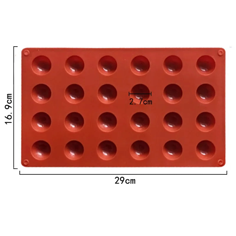 Semi-Sphere Silicone Baking Mold – Half Ball Dome for Chocolate, Mousse, Candy & Cake Decorating Tools