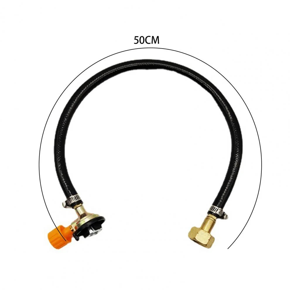 Leakproof Gas Refill Adapter: Heat-Resistant Rubber Pipe Tube for Propane Bottle Refill - Propane Refill Hose
