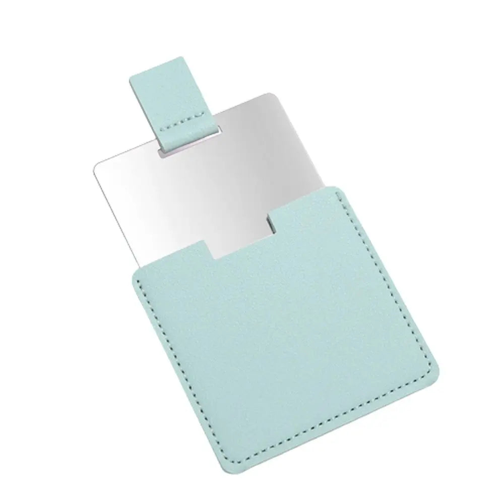 Ultra-Thin Stainless Steel Makeup Mirror - Mini Portable Pocket Hand Cosmetic Mirror & Personalized Beauty Gift
