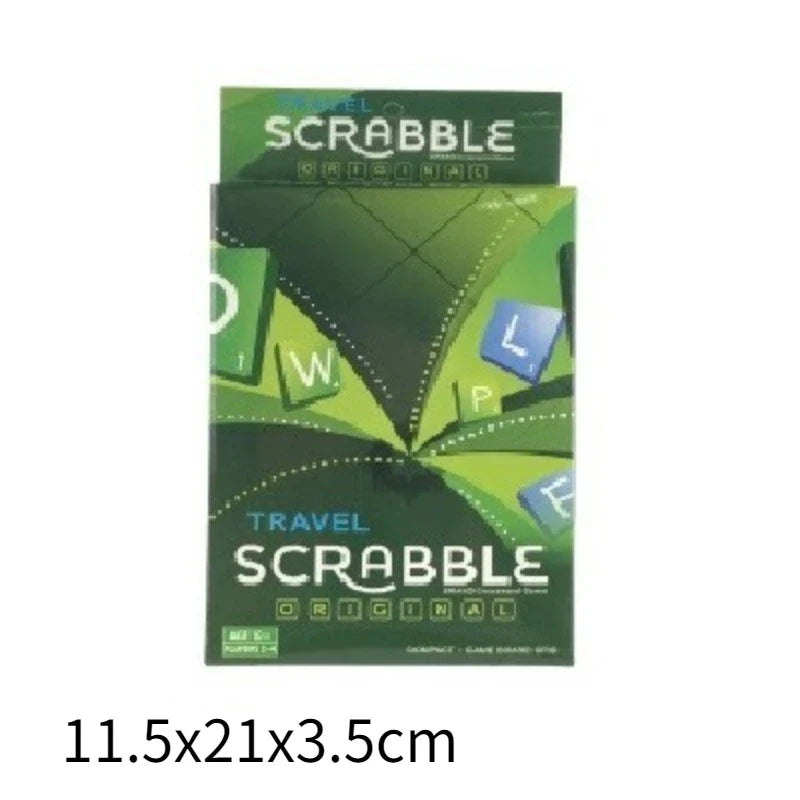 English Spelling Solitaire Box โ Alphabet Chess & Scrabble Puzzle, Educational Toy for 2-4 People, Travel Board Game