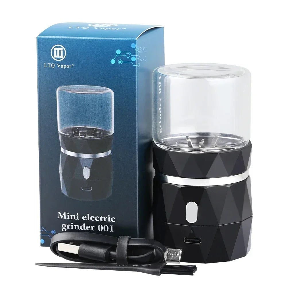 SMO Portable Electric Tobacco & Herb Grinder – Dry Grass Crusher Machine with Intelligent Touch Smoke Prevention