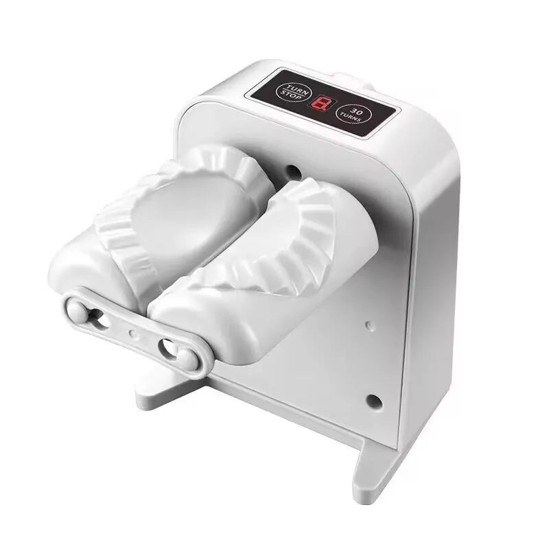 Automatic Electric Dumpling Machine - Home Kitchen Dumpling Maker with Rapid Prototyping Mold, Spoon, and Brush