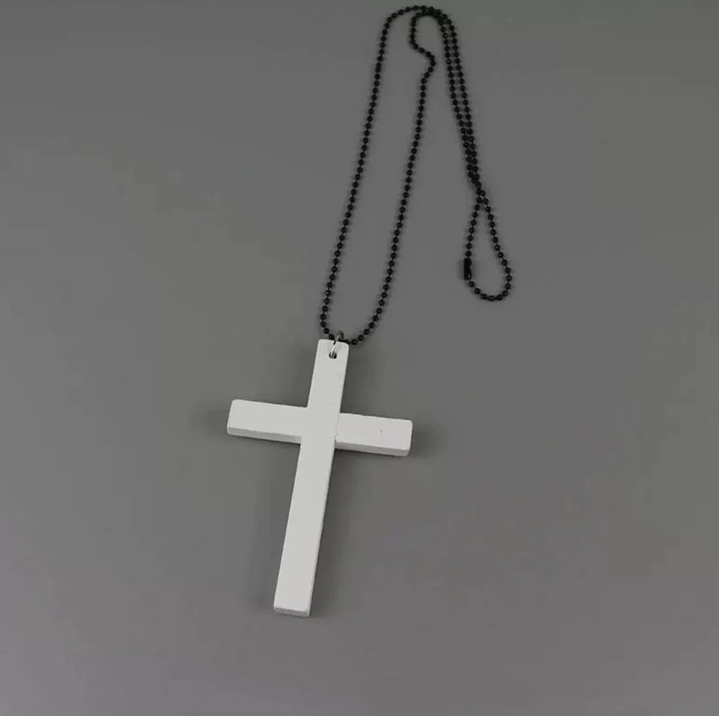 Trendy Punk Gothic Wood Cross Pendant Necklace for Men & Women – Vintage Black Hip Hop Y2K Party Jewelry Gift