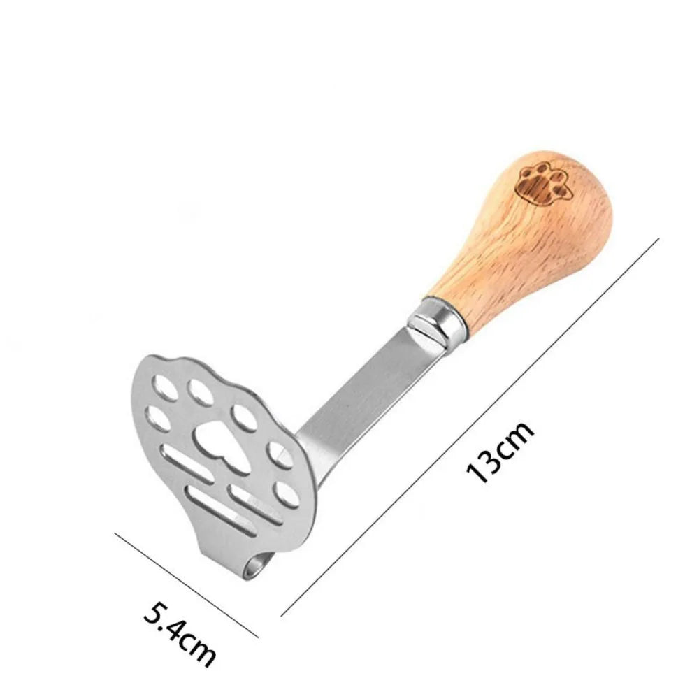 Manual Potato Masher — Stainless Steel Fruit & Vegetable Crusher, Food Mashing Tool for Kids, Kitchen Gadget