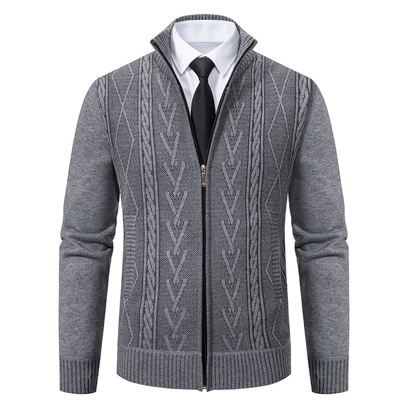 2023 Autumn & Winter Cashmere Padded Sweater Coat - Warm Casual Men’s Knitted Jacket