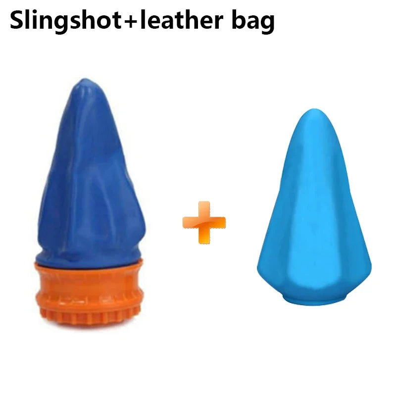 3-Color Latex Slingshot Cup - High Elasticity Outdoor Shooting Toy for Hunting, Camping & Stress Relief