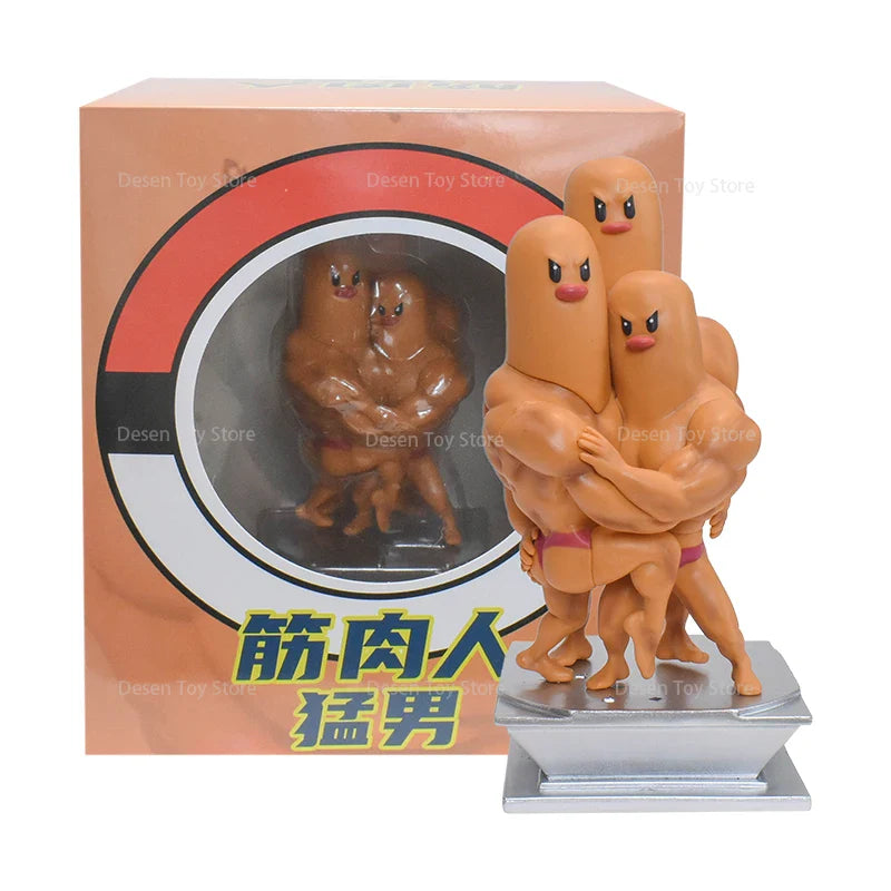 13 Styles Pokémon Muscle Figures – Magikarp, Snorlax, Dugtrio, Psyduck, Squirtle, Bulbasaur, Gengar PVC Action Toys