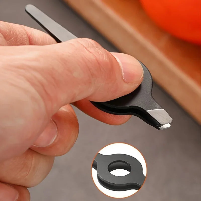 Pig Hair Slant Tweezer with Hollow Handle — Professional Eyebrow & Facial Hair Remover Beauty Tool