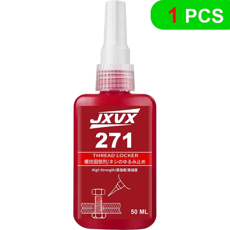 Threadlocker 243/271 Adhesive Sealant - Blue Medium-to-High Strength, Oil & Heat Resistant