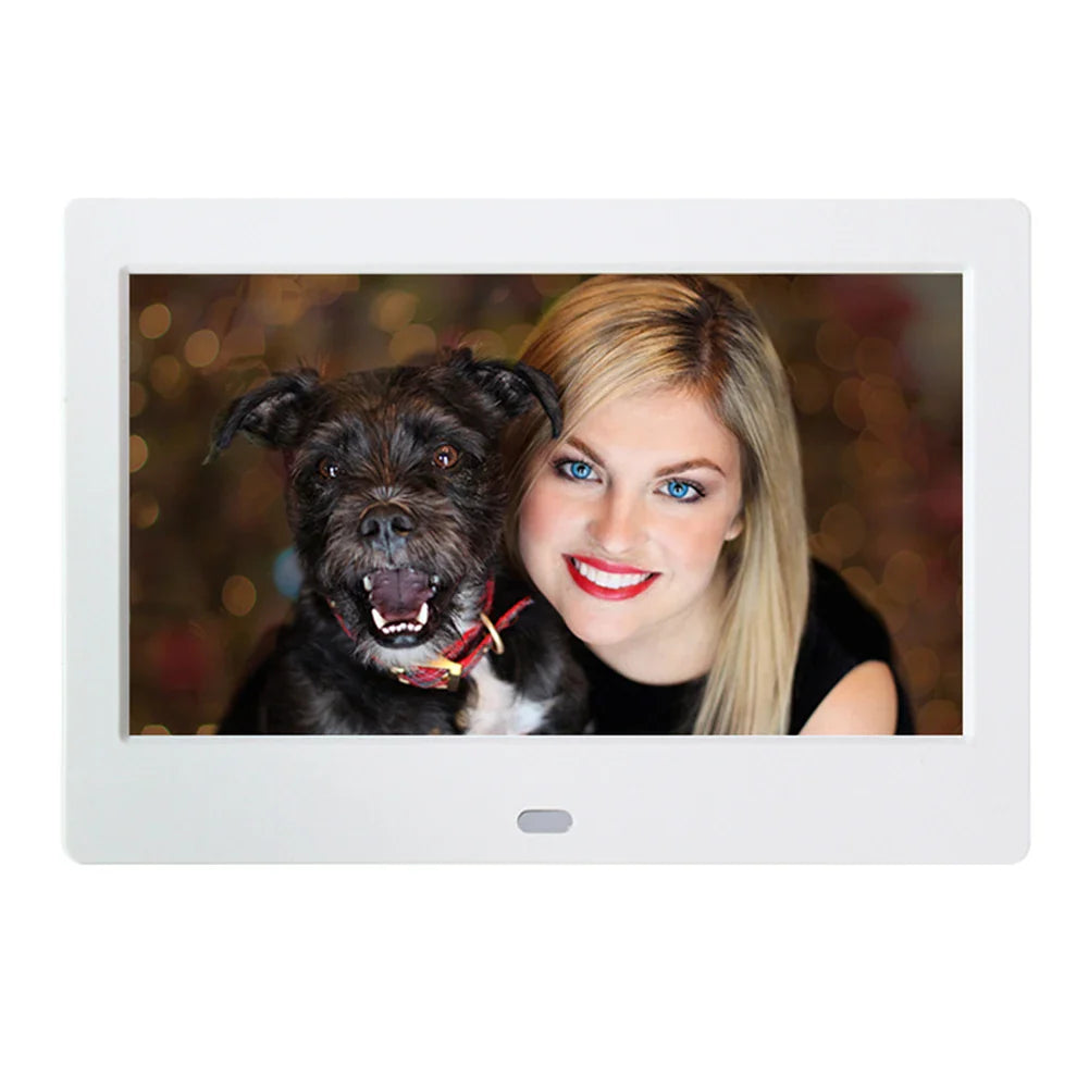 7 Inch HD Digital Photo Frame – 800x480 LED Smart Electronic Photo Album | LCD Display, MP3/MP4 Music Player, Remote Control Digital Picture Frame