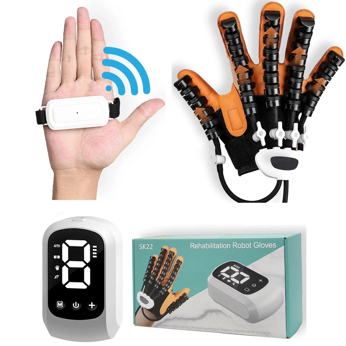 2025 Hand Rehabilitation Robot Gloves – Stroke & Hemiplegia Finger Exercise Trainer for Rehabilitation Therapy Device