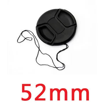 Camera Lens Cap Holder Cover — Fits Canon, Nikon, Sony, Olympus, Fuji, Lumix (37-95mm)