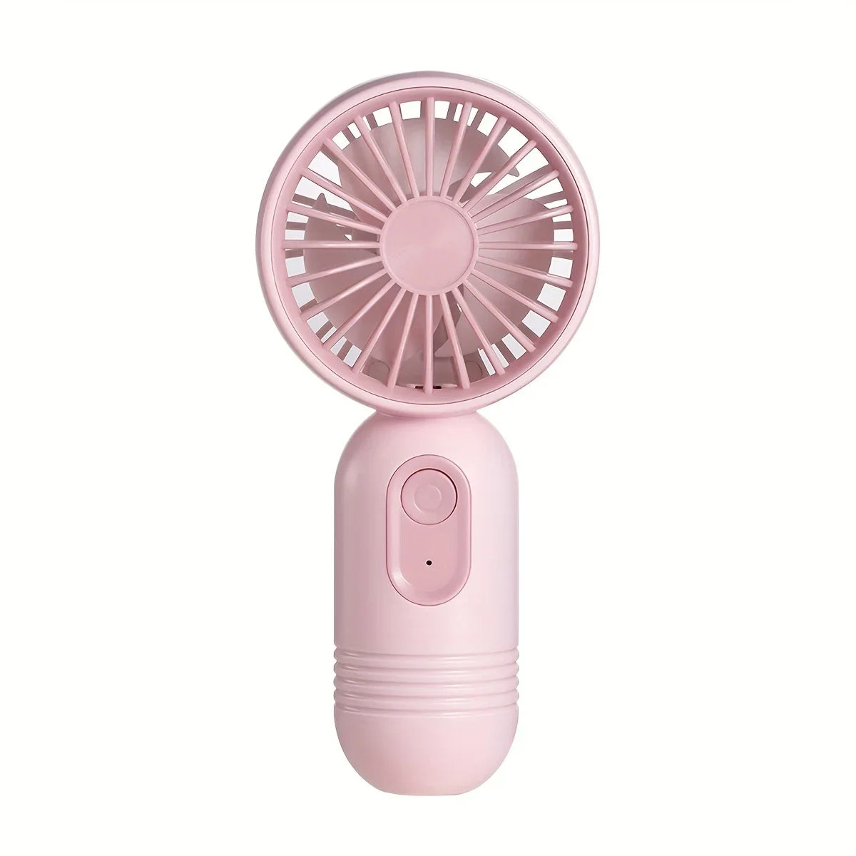 Mini Handheld USB Fan – 3-Speed Strong Wind Portable Desk Fan, Rechargeable for Students, Office, Outdoor, Travel, and Camping