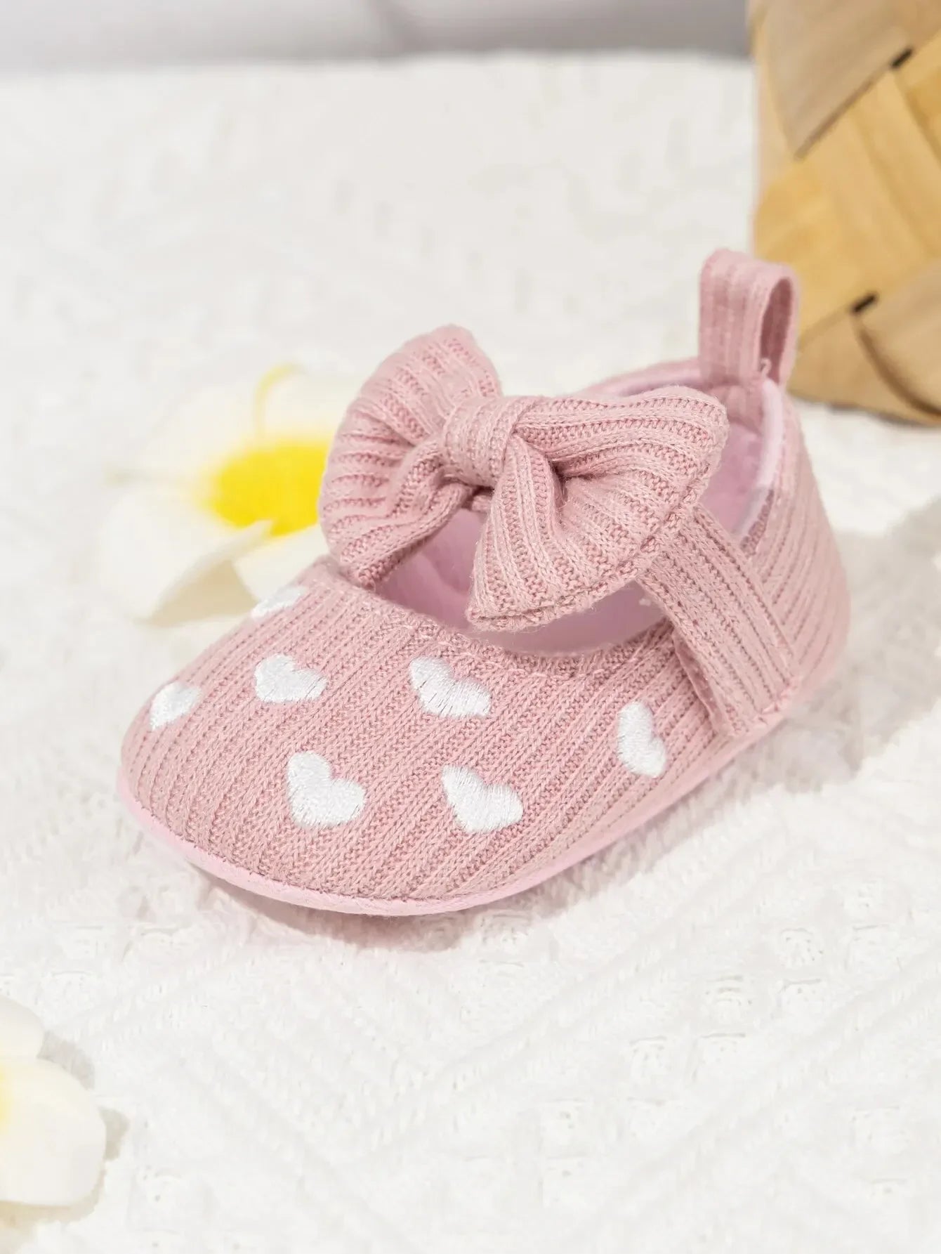 Meckior Baby Girl Shoes — Spring & Autumn Cotton Sole Moccasins with Bow, Anti-Slip First Walkers for Newborns & Toddlers