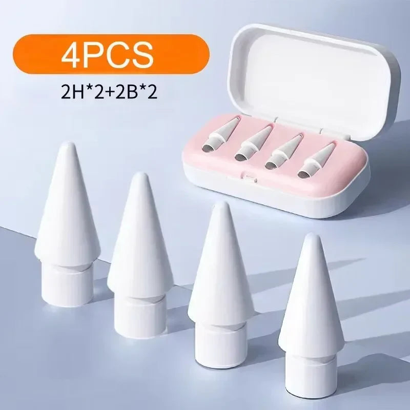 Replaceable Silicone Pencil Tips for Apple Pencil 1 2 3 – Soft Stylus Nibs & Protective Cap for iPencil