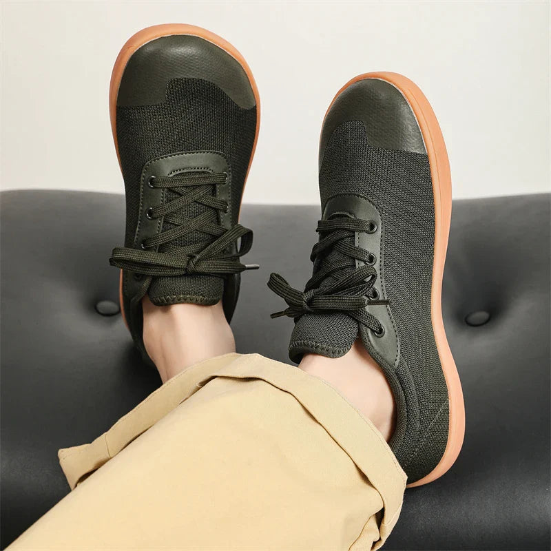 SNORW Wide Barefoot Shoes - Zero Drop Casual Sneakers for Men & Women, Perfect for Outdoor Trail Running