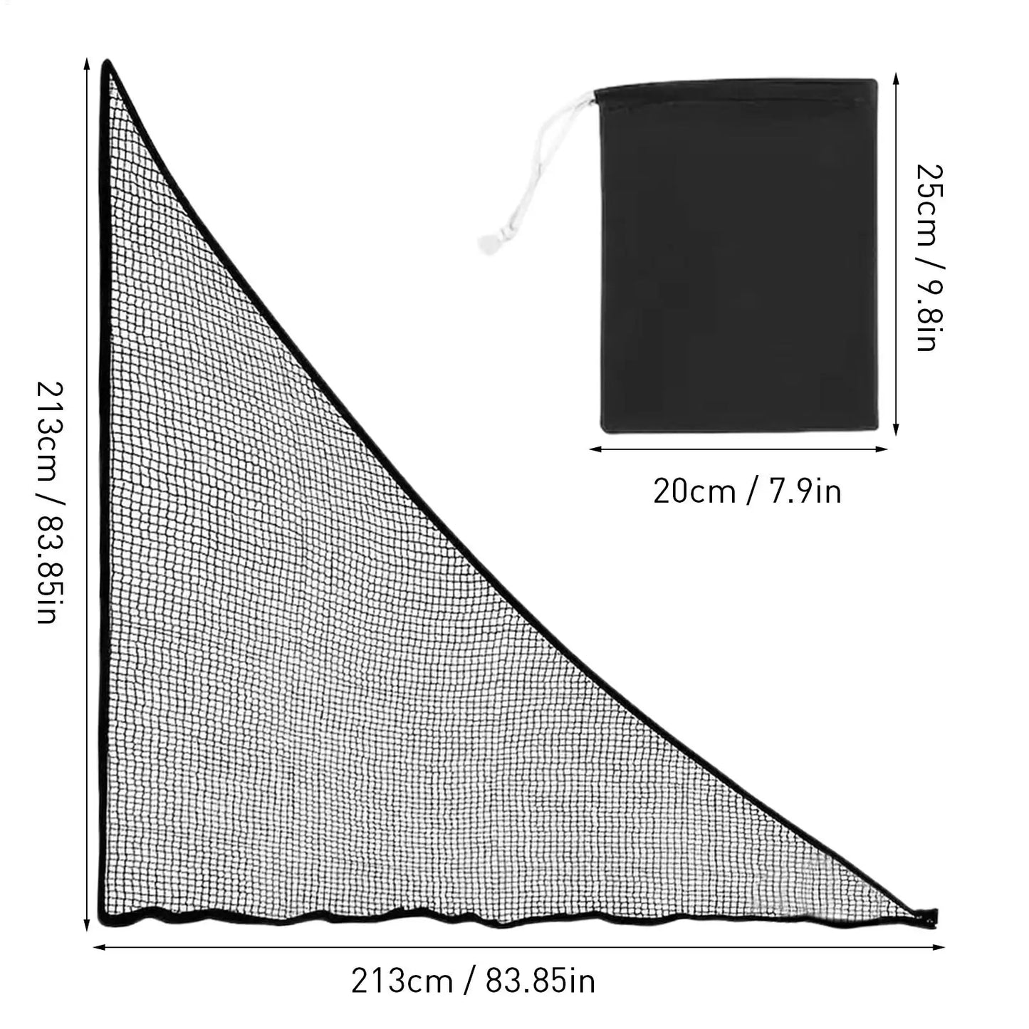 Heavy-Duty Golf Shank Hitting Net – 7FT Golf Practice Training Net for Men, Women & Teens Golf Swing Protection Equipment