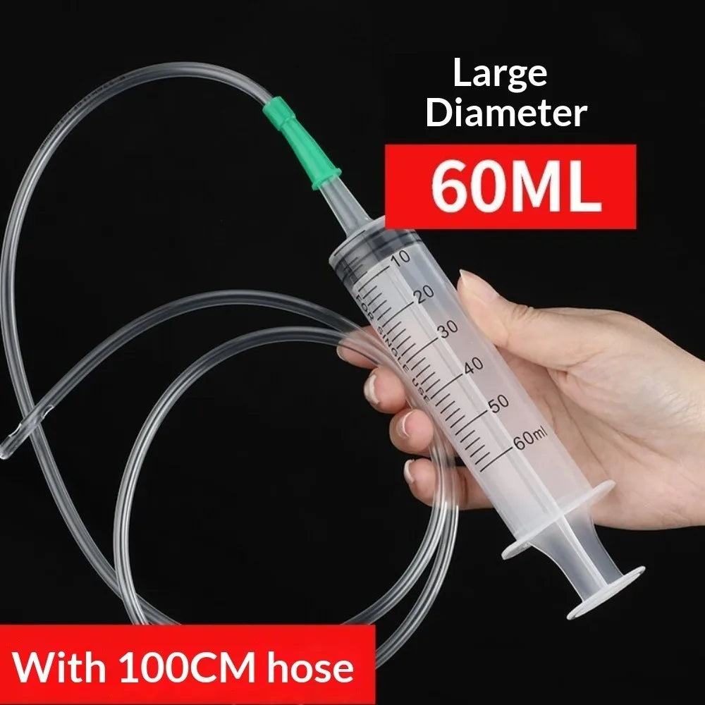 20–550ml Large Capacity Syringe - Durable Oil Extractor & Glue Dispensing Tool for Laboratory Use