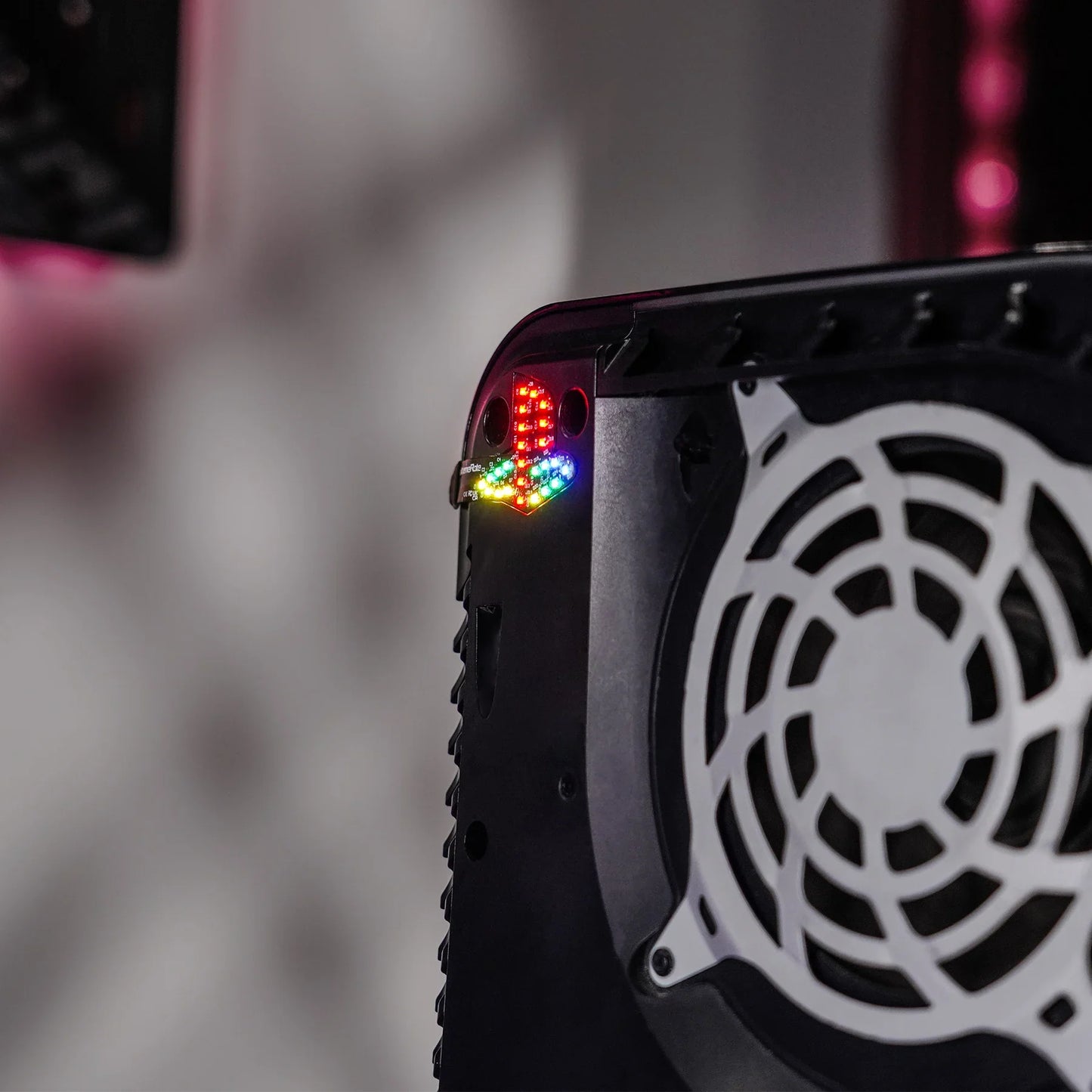 eXtremeRate RGB LED Kit for PS5 (CFI-1 Series) – Rainbow Logo with 40 Effects for Disc & Digital Edition Console