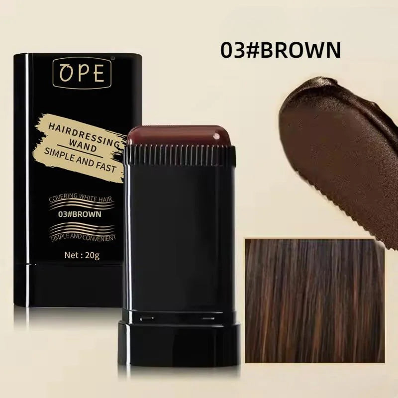 20g Quick Hair Dye Stick – Permanent Hair Color with Portable Applicator Brush for At-Home Touch-Ups