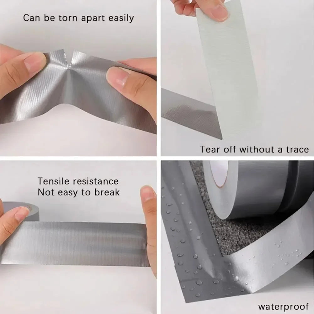 10M Heavy-Duty Waterproof Fabric Adhesive Tape – Super Strong Carpet, Floor Grip & Pipe Repair Fix Tape