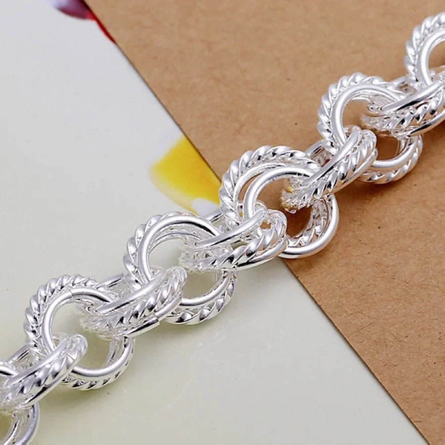 925 Sterling Silver Fashion Bracelet – High-Quality Elegant Jewelry for Women, Trendy Gift at Factory Price