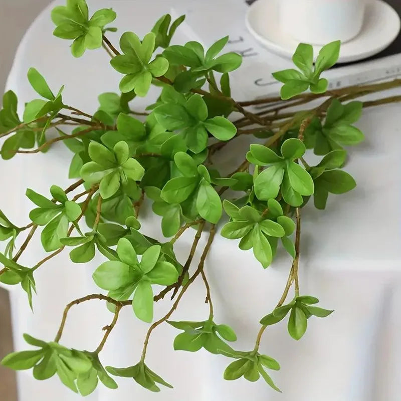 Real Touch Gel Artificial Green Plant Branch – Simulation Decorative Plant for Home, Office, Hotel & Wedding Party Decor