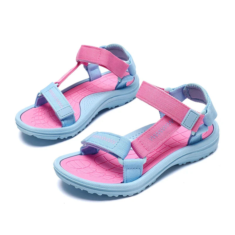 Kids Breathable Summer Sandals – Boys & Girls Open-Toe Sport Beach Shoes | Comfortable Outdoor Walking Sandals Size 30–38