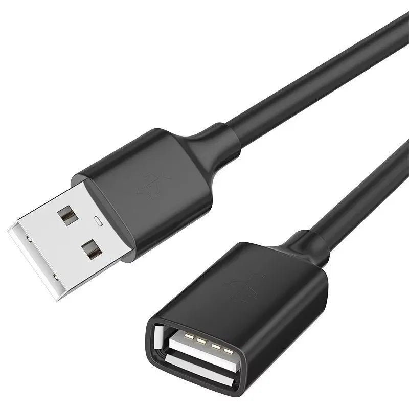 USB 3.0 Male to Female Extension Cable for Laptop, TV, SSD, Camera, and Printer - 0.5M to 5M Data Cord