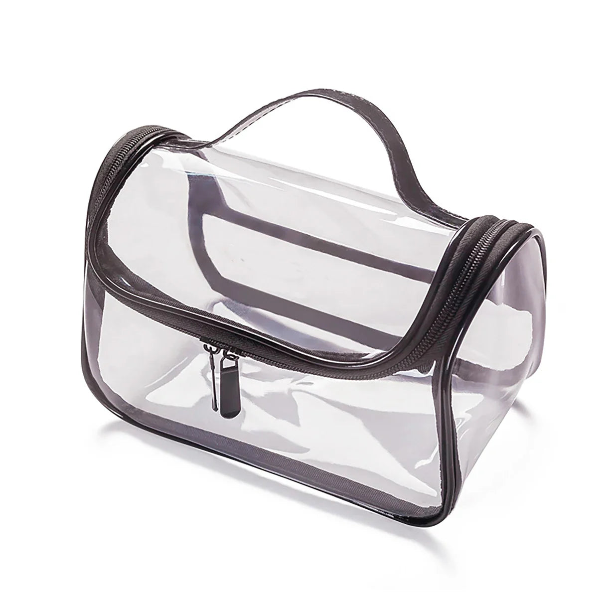 Clear PVC Makeup Bag – Portable Waterproof Travel Cosmetic Pouch