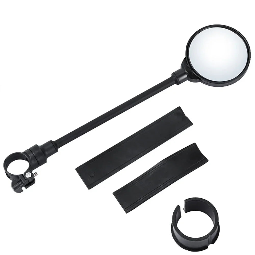 360° Rotatable Bicycle Rearview Handlebar Mirrors – Adjustable Bendable Hose for Mountain Bikes & Motorcycles