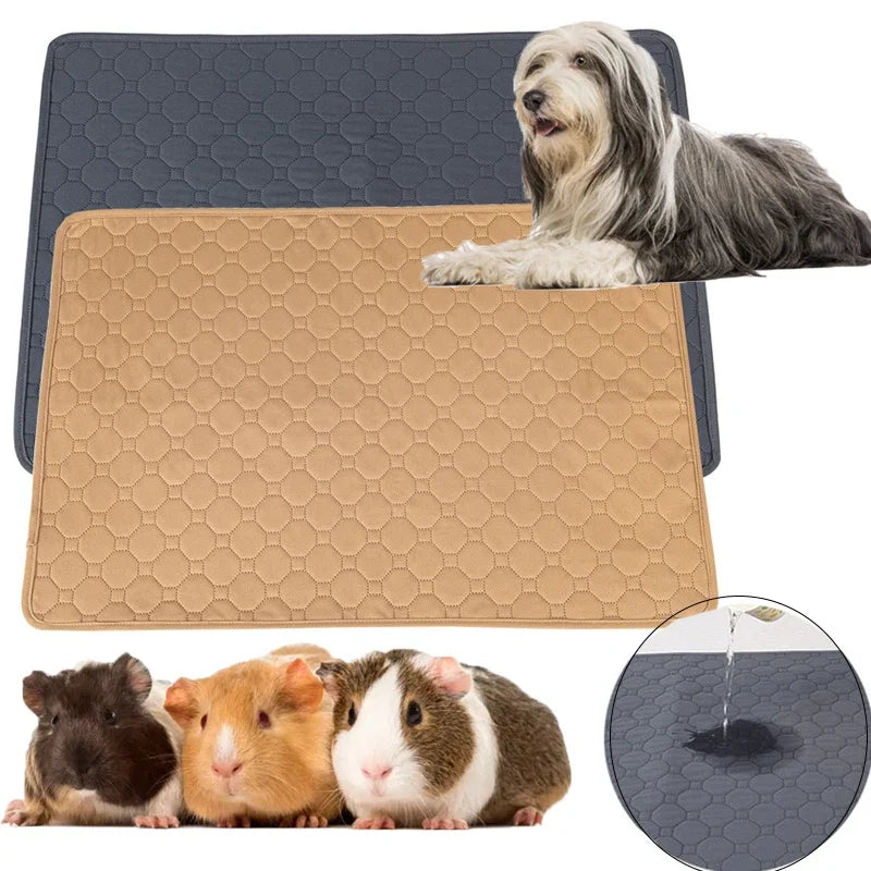Washable Guinea Pig Cage Lining - Reusable Non-Slip Urinary Pad for Guinea Pig, Cat, and Dog Beds - Comfortable & Hygienic