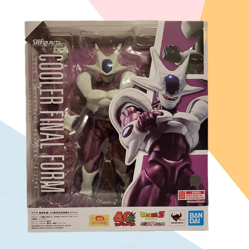 Bandai SHF Dragon Ball Cooler Final Form Action Figure – 40th Frieza Brother Anime Collectible Toy, Finished Model Gift for Kids