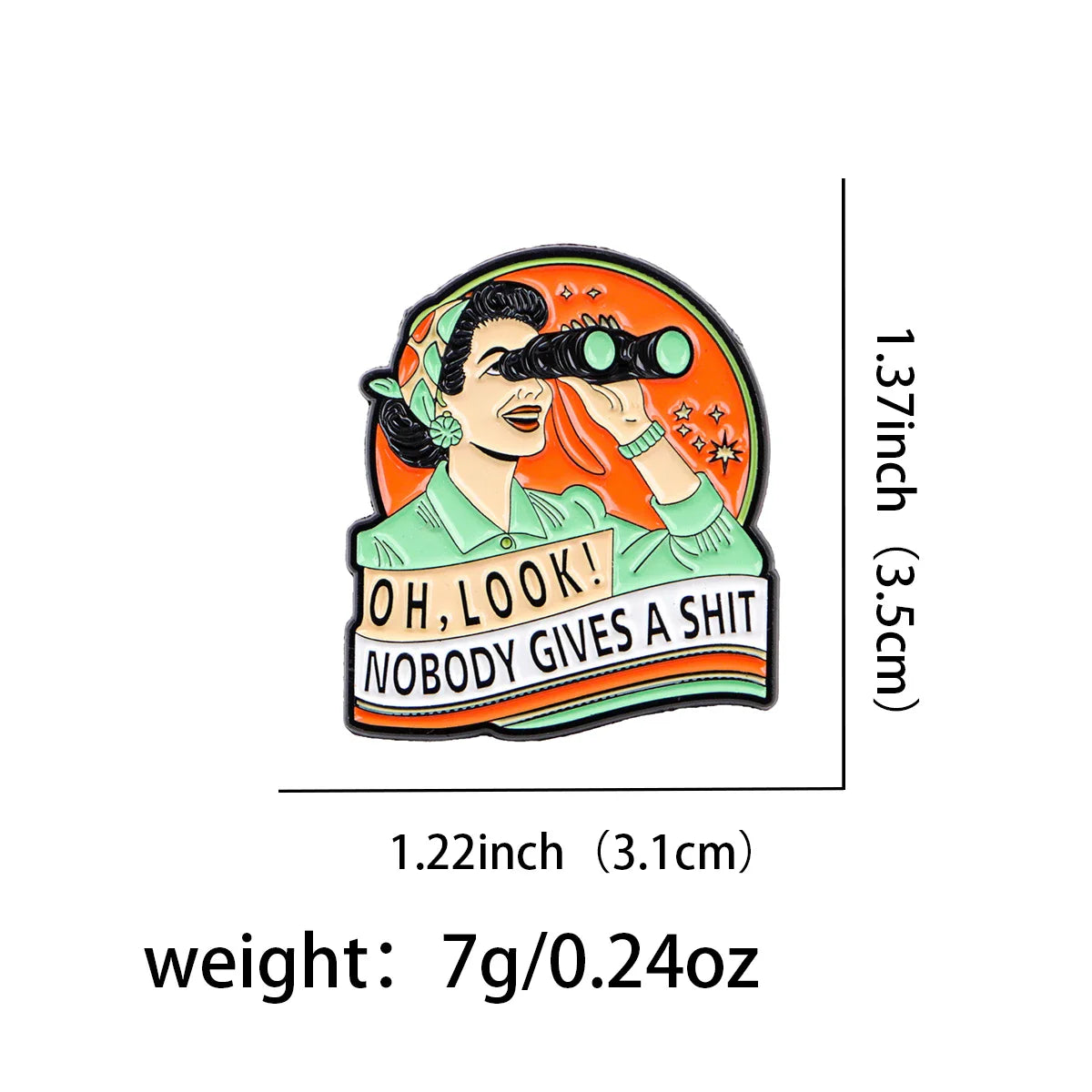 Sarcastic Quote Enamel Pin – Vintage Lapel Brooch Badge for Backpack, Clothing & Accessories, Humorous Jewelry Gift