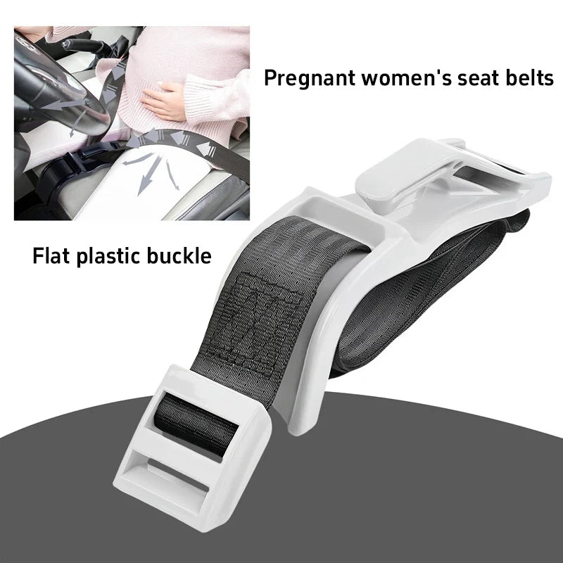 Pregnancy Seat Belt Adjuster - Maternity Car Safety Belt Protector for Comfortable Driving and Belly Pressure Relief