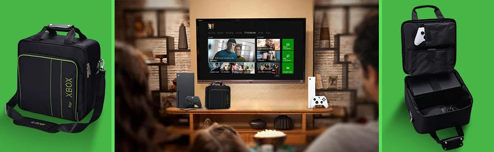 Xbox Series X|S Carrying Case – Travel Bag for Console, Controllers & Accessories