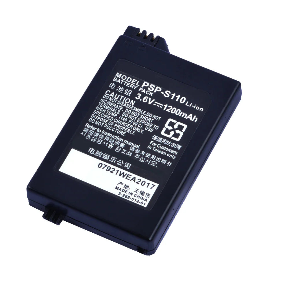 1200mAh 3.6V Replacement Battery for Sony PSP2000/3000/PSP-S110