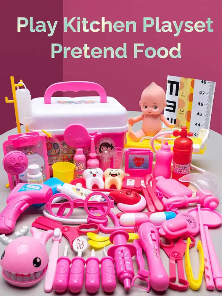 Doctor Kit for Kids – Educational Pretend Play Medical Set for Girls & Boys, Dentist Role Play Costume Toy