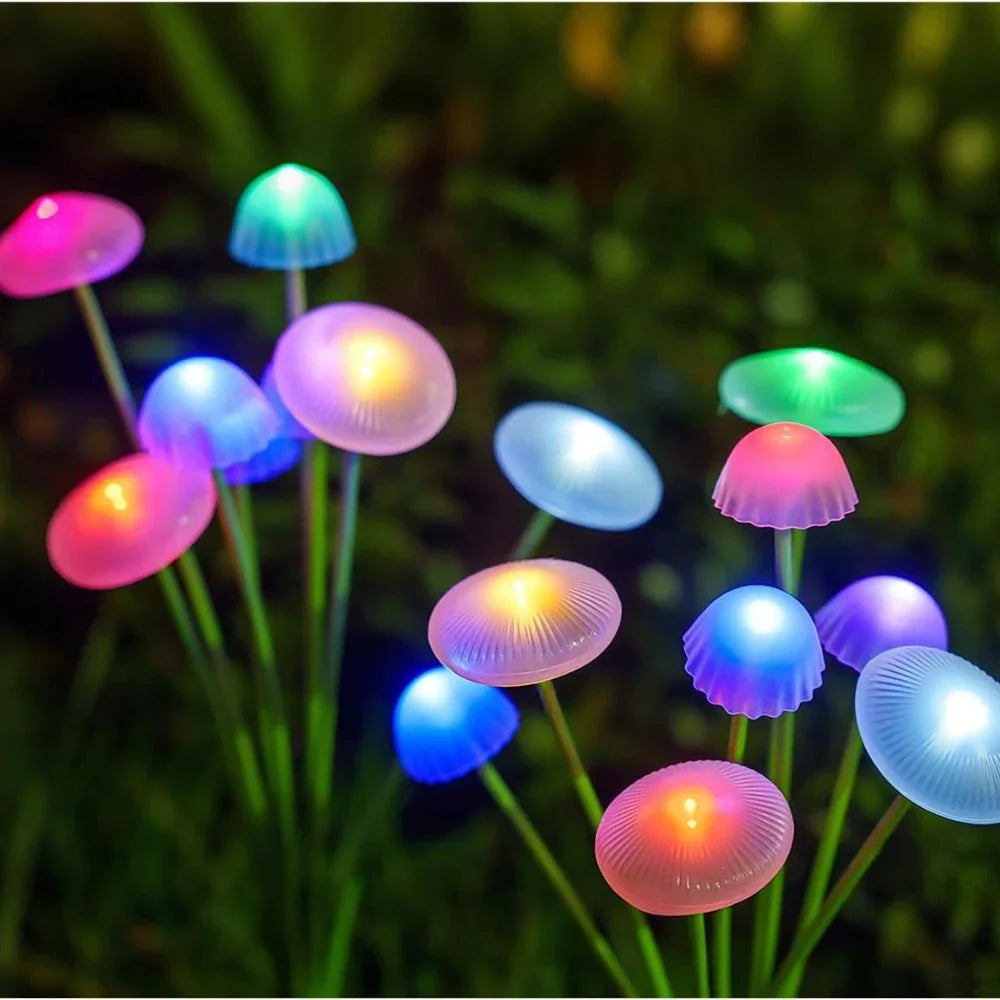 6-Head Solar LED Jellyfish Sway Lights – Waterproof Outdoor Garden Pathway Decor for Patio, Balcony & Yard